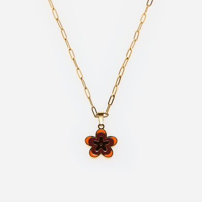 Collar Flor Violeta