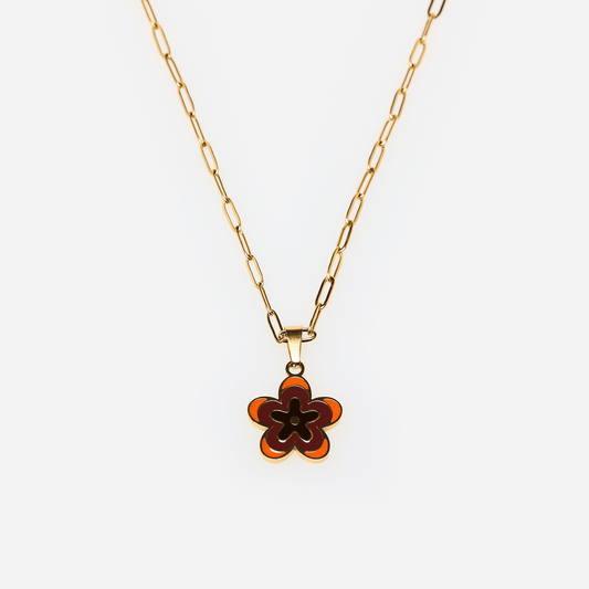Collar Flor Violeta