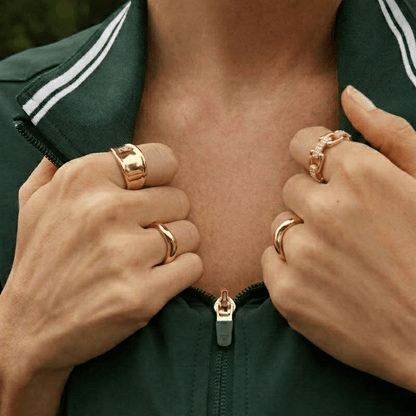 Set Anillos Wave
