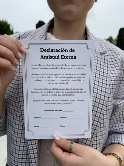 Declaración de Amistad