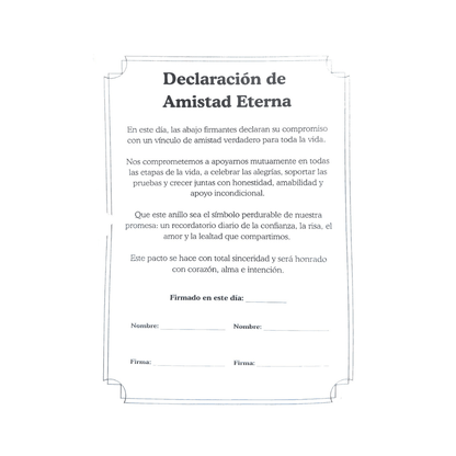Declaración de Amistad