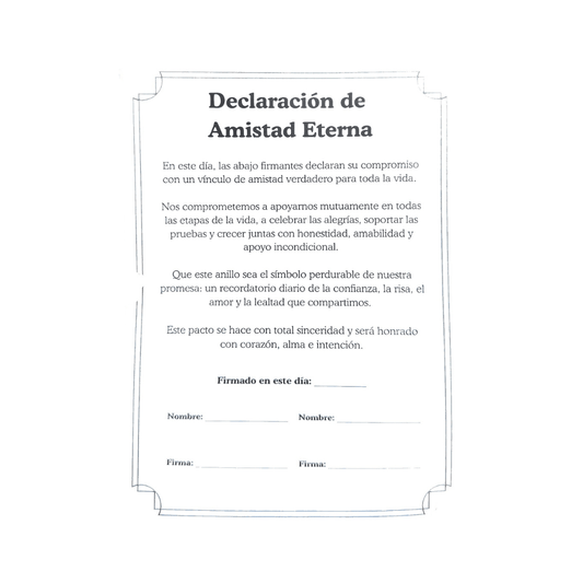 Declaración de Amistad