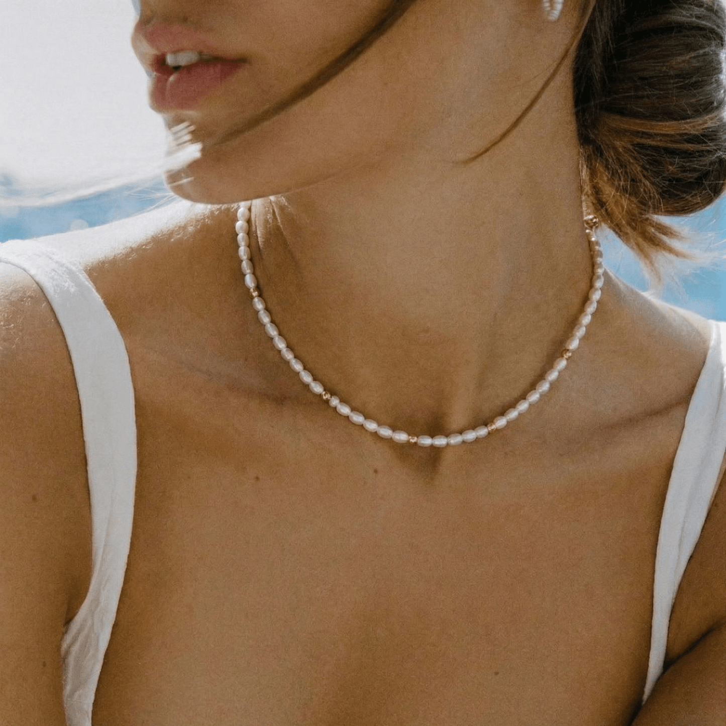 Choker Perlas y Oro